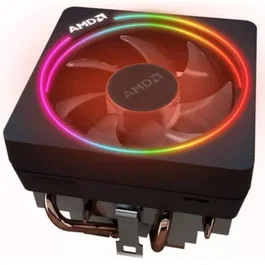 AMD Wraith Prism Disipador Ventilador CPU RGB - Refrigeración con Anillo de Luz LED, Compatible con Sockets AM4/AM3+/AM3/AM2, Control por Software, Modelo AM4 (712-000075)